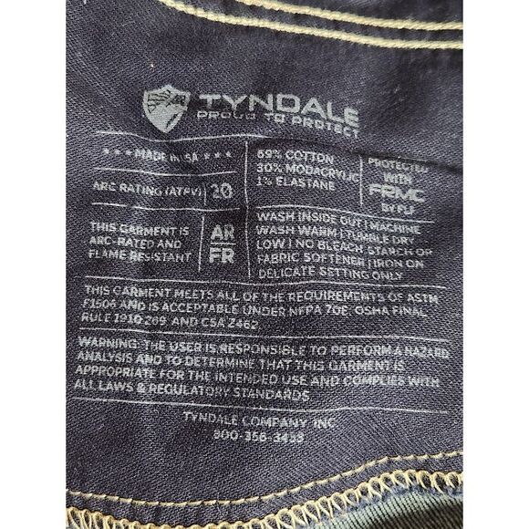 NWT Tyndale Flame Resistant Arc Rated Denim jeans Women's size 8 x 30 Straight - Picture 8 of 8